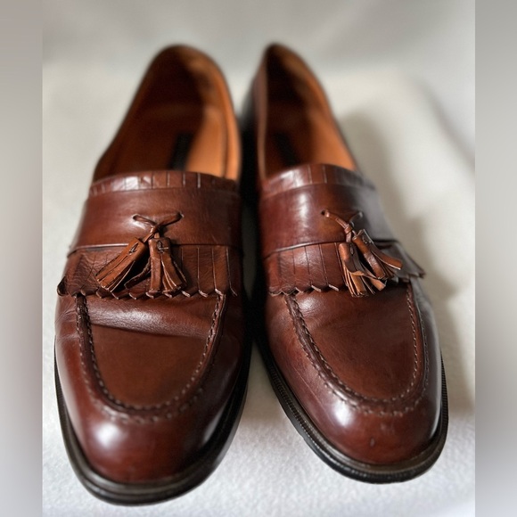 Bostonian Men’s Size 11 1/2M Brown Leather Tassel Shoes - Picture 7 of 16